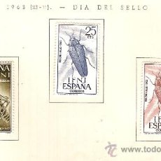 Sellos: EDIFIL Nº 200-202 IFNI DIA DEL SELLO 1963 SEÑAL FIJASELLOS 