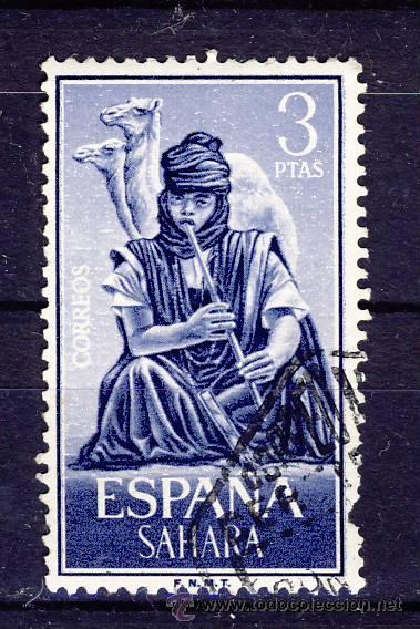 Timbres: SAHARA ESPA&Ntilde;OL.-1964.-MUSICOS INDIGENAS.-USADO