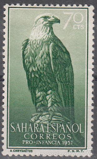 Timbres: EDIFIL 141. NUEVO CON FIJASELLOS. PRO INFANCIA 1957. FAUNA.