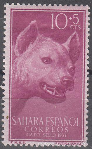 Timbres: EDIFIL 142. NUEVO CON FIJASELLOS. D&Iacute;A DEL SELLO 1957. FAUNA.