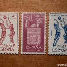 Sellos: SELLO - ESPAÑA - SAHARA - EDIFIL 246, 247 Y 248 - DÍA DEL SELLO - 1965 - SERIE DE 3 VALORES. Lote 76026215