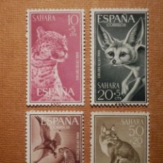 Sellos: SELLO - ESPAÑA - SAHARA - EDIFIL 176, 177, 178 Y 179 - DÍA DEL SELLO - 1960 - SERIE DE 4 VALORES. Lote 76027339