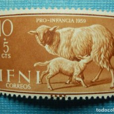 Sellos: SELLO - ESPAÑA - IFNI - PRO INFANCIA 1959 - 10 + 5 CTS - EDIFIL 152 - NUEVO SIN CHARNELA
