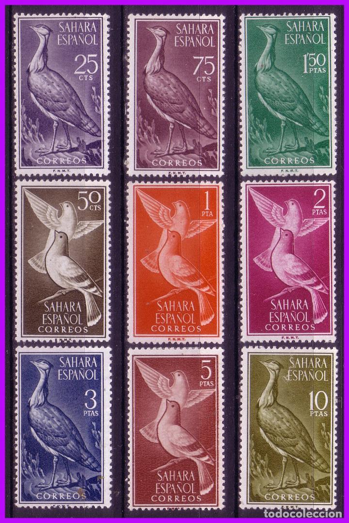 Timbres: SAHARA 1961 Serie b&aacute;sica, EDIFIL n&ordm; 180 a 188 *