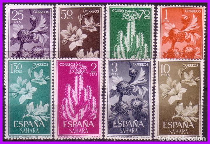 Timbres: SAHARA 1962 Serie b&aacute;sica, EDIFIL n&ordm; 201 a 208 *