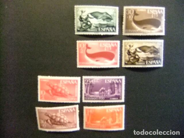 Sellos: 24 FERNANDO POO 1960 / FAUNA 2 series /Yvert 184/187 + 195/198 Edfil 192/195 + 203/206 MNH