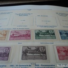 Sellos: GUINEA ESPAÑOLA 1951 (298-305) AVION, PAISAJE Y FRANCO NUEVO SEÑAL DE CHARNELA. Lote 110030407