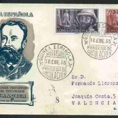 Sellos: SPD - GUINEA ESPAÑOLA 1955 - PRIMER CENT. EXPLORADOR MANUEL IRADIER