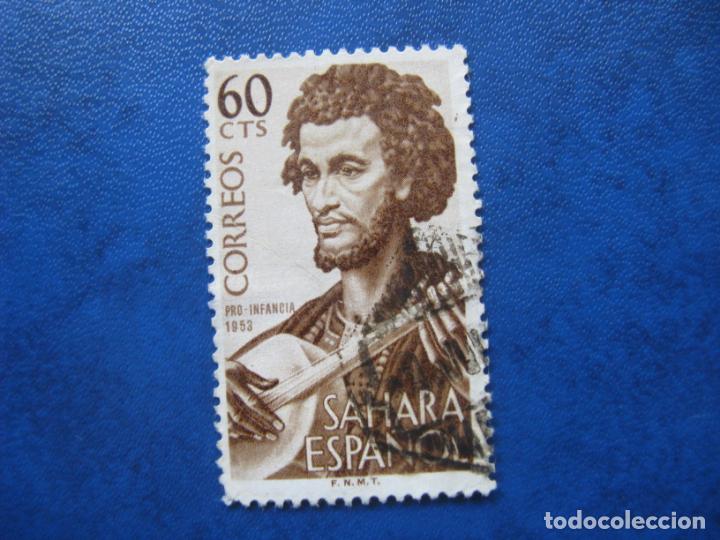 Briefmarken: sahara, 1953 pro infancia, edifil 107