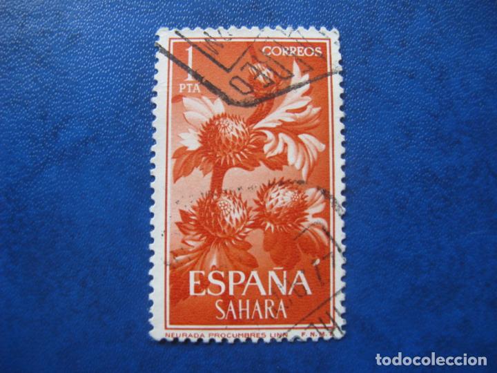 Briefmarken: sahara, 1962 flora, edifil 204