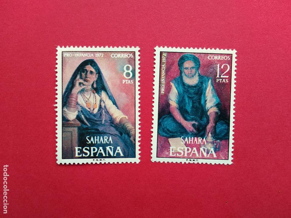 Briefmarken: LOTE DE SELLOS SAHARA EDIFIL 306 307 A&Ntilde;O 1972 NUEVO SIN FIJASELLOS