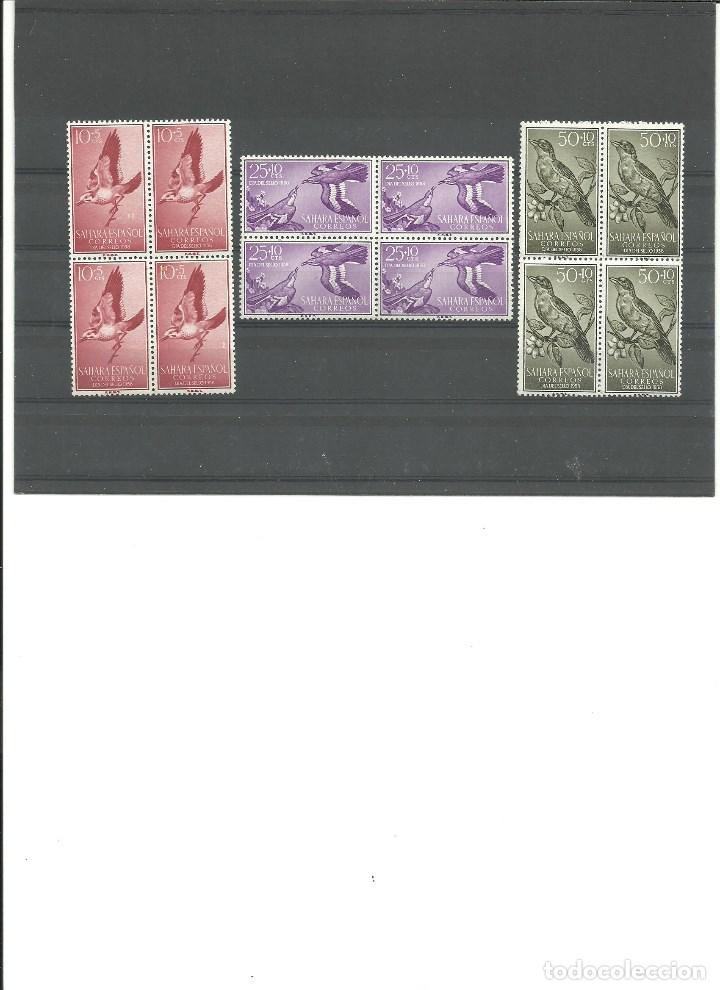 Briefmarken: SAHARA- 153/155 Dia del Sello-Fauna-Aves- Bloque de cuatro nuevos sin fijasellos(seg&uacute;n foto)
