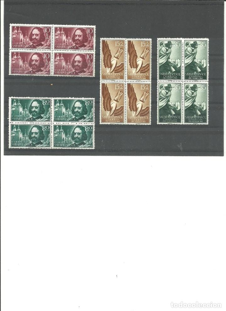 Briefmarken: SAHARA- 172/175 Pro Infancia-Quevedo- Bloque de cuatro nuevos sin fijasellos(seg&uacute;n foto)