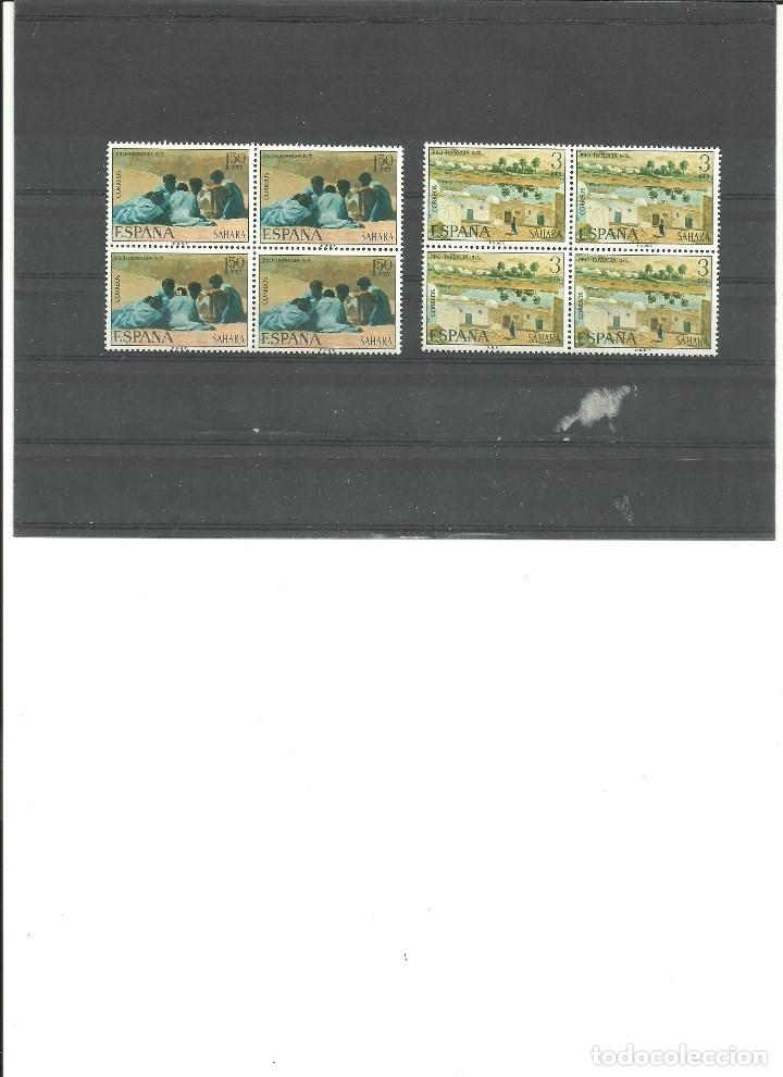 Briefmarken: SAHARA- 320/21 Pro Infancia-Pinturas- Bloque de cuatro nuevos sin fijasellos(seg&uacute;n foto)