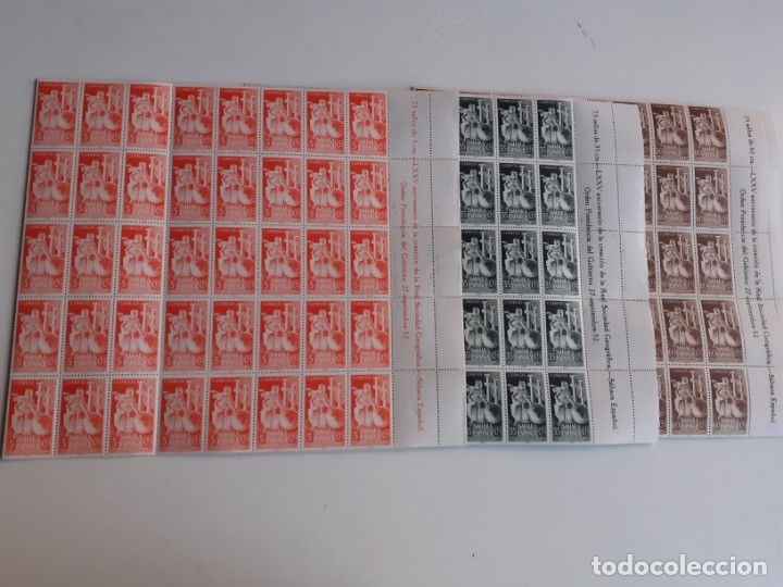 Briefmarken: 75 series en hojas completas Ed 101/03 valor 150,00 Euros En nuevo **