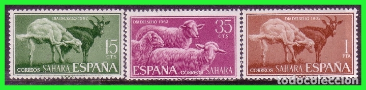 Timbres: SAHARA 1962 Pro Infancia, EDIFIL n&ordm; 209 a 211 * *