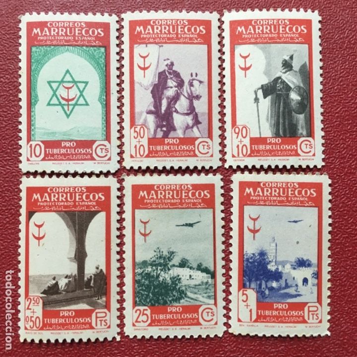 Morocco 1935 edifil 148/60 MNH de Luxe Certificate (Emc