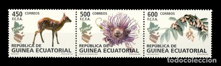 Timbres: G. ECUATORIAL. 411/13 FLORA Y FAUNA