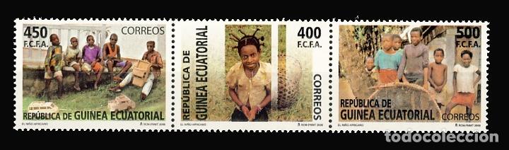Timbres: G. ECUATORIAL. 401/403 EL NI�O AFRICANO
