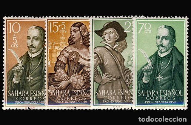 Timbres: SAHARA. 156/59 PRO INFANCIA