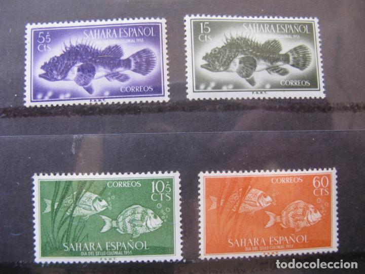 Briefmarken: +sahara 1953, dia del sello, edifil 108/11