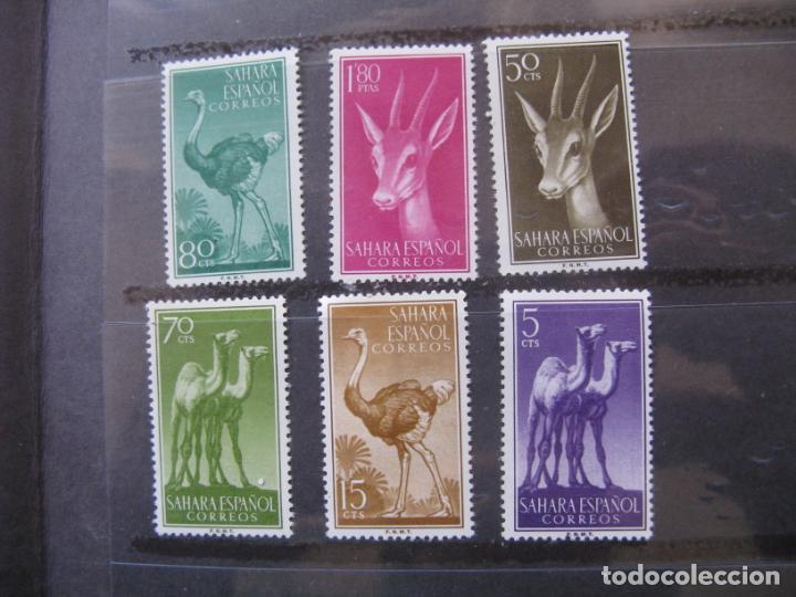 Timbres: +sahara 1957, fauna indigena, edifil 133/38