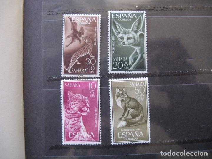 Timbres: +sahara 1960, dia del sello, edifil 176/79
