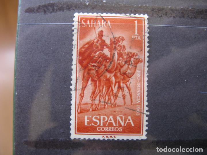 Timbres: +sahara 1963, pro infancia, edifil 219