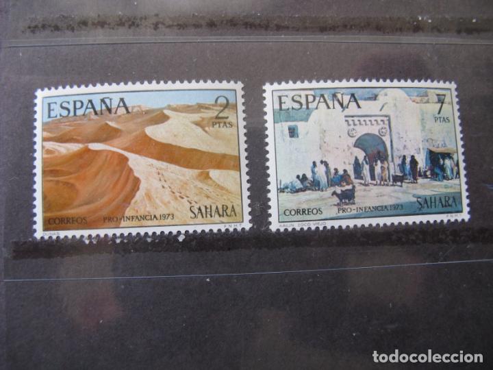 Timbres: +sahara 1973, pro infancia, pinturas, edifil 310/11