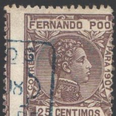 Sellos: FERNANDO POO, 1907 EDIFIL Nº 159