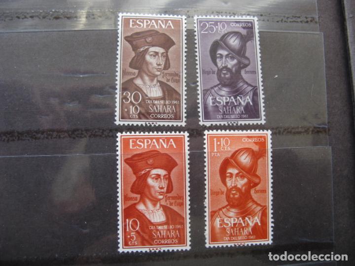 Sellos: +sahara 1961, dia del sello,edifil 197/200