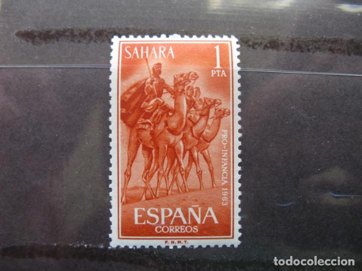 Timbres: +sahara 1963, pro infancia, edifil 219