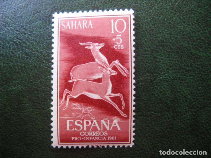 Timbres: +sahara 1961, pro infancia, gacelas, edifil 190