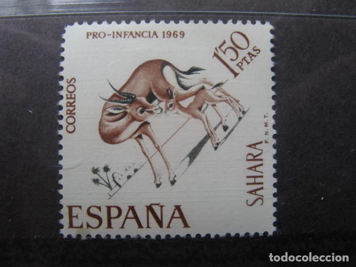 Timbres: +sahara 1969,pro infancia, gacelas, edifil 272
