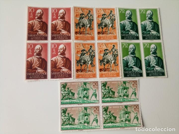 Timbres: Pro. Infancia En BL4 del A&ntilde;o 1958 Edifil 149/152 En nuevo **