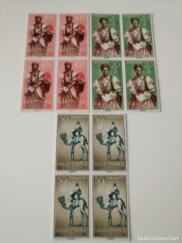 Timbres: Dia del sello En BL4 del A&ntilde;o 1959 Edifil 169/171 En nuevo **