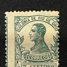 Francobolli: RIO DE ORO, 1912, ALFONSO XIII, EDIFIL 67, NUEVO CON FIJASELLOS. Lote 301279963