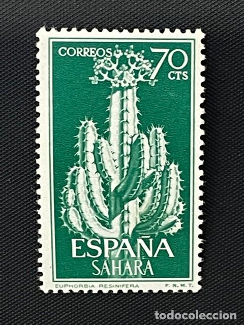 SAHARA, 1962, SERIE BÁSICA, FLORA, EDIFIL 203, NUEVO CON FIJASELLOS (Sellos - España - Colonias Españolas y Dependencias - África - Sahara)