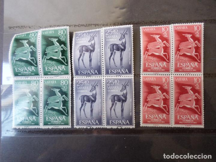 Briefmarken: .sahara espa&ntilde;ol, 1961, pro infancia, gacelas, edifil 190/92