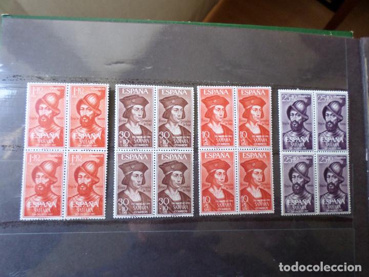 Briefmarken: .sahara espa&ntilde;ol, 1961, dia del sello, edifil 197/200