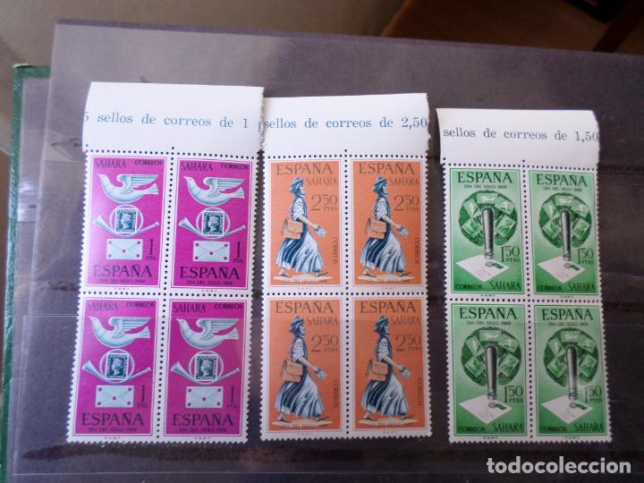 Briefmarken: .sahara espa&ntilde;ol, 1968, dia del sello, edifil 268/70