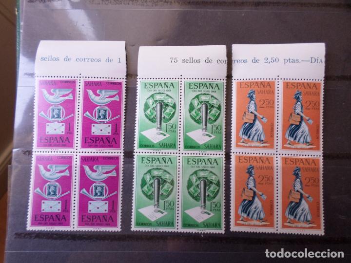 Briefmarken: .sahara espa&ntilde;ol, 1968, dia del sello, edifil 268/70