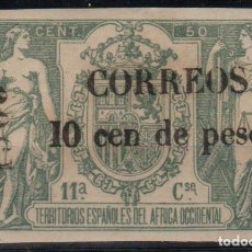 Sellos: ELOBEY, ANNOBÓN Y CORISCO (ESPAÑA) 1909, EDIFIL 50 HN ''FISCAL SOBRECARGADO''./ VTE. SIN Nº AL D.... Lote 306432523