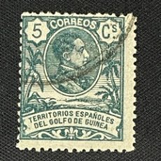 Selos: GUINEA, ALFONSO XIII, 1909, EDIFIL 61, USADO. Lote 337663478
