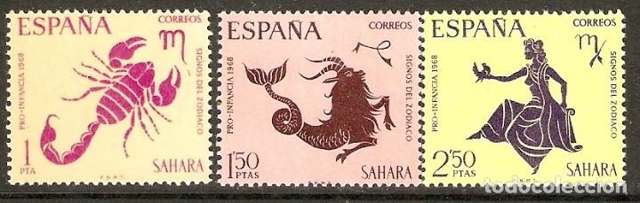 Briefmarken: SAHARA 1968 EDIFIL 265/7** SIN FIJASELLOS