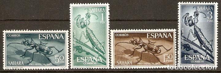 Timbres: SAHARA 1965 EDIFIL 242/5** SIN FIJASELLOS