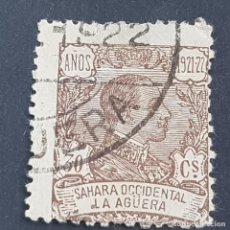 Selos: ESPAÑA, LA AGÜERA, ALFONSO XIII, EDIFIL 21, USADO, Nº A000,001, ( LOTE AB ). Lote 342943428