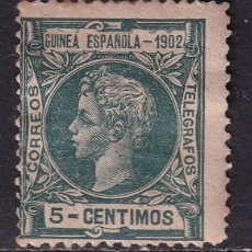 Sellos: 1902 GUINEA. ALFONSO XIII 5 CTS NUEVO. VER. 19 €. Lote 346397978