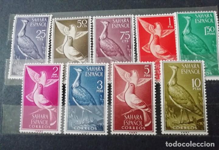 Briefmarken: S&aacute;hara espa&ntilde;ol serie completa aves nuevos sin pegasellos