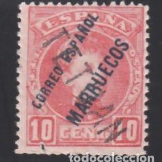 Sellos: MARRUECOS, 1908 EDIFIL Nº 26 /*/, 10 C. ROJO, HABILITACIÓN ”TETUAN”. Lote 362797835